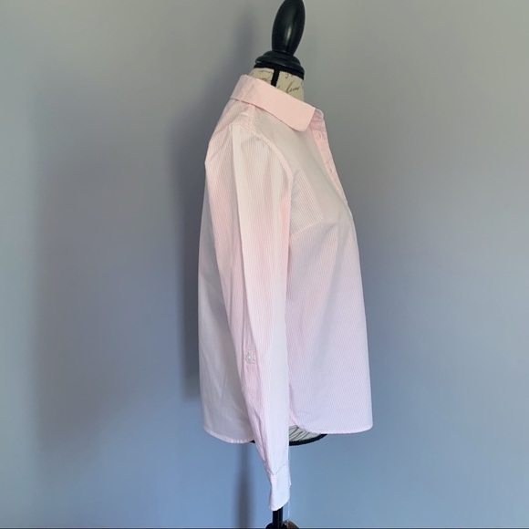 TOMMY HILFIGER Pink and White Striped Button Up - Picture 3 of 7